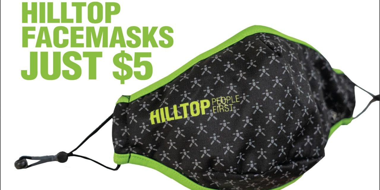 Hilltop Facemasks Now Available To Purchase