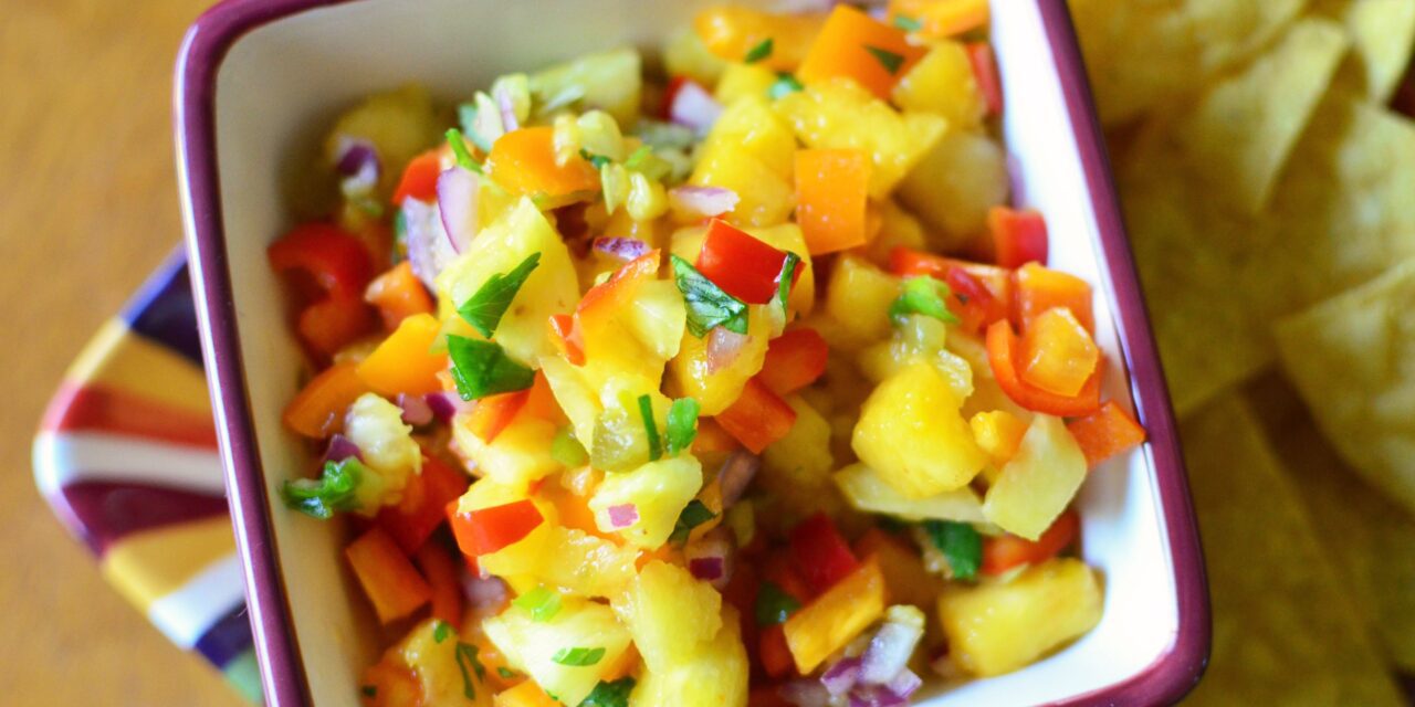 Palisade Peach and Grilled Pineapple Salsa