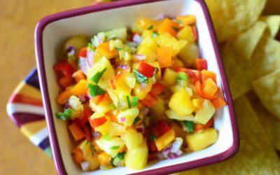 Palisade Peach and Grilled Pineapple Salsa