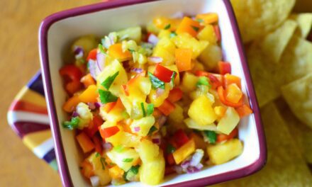 Palisade Peach and Grilled Pineapple Salsa